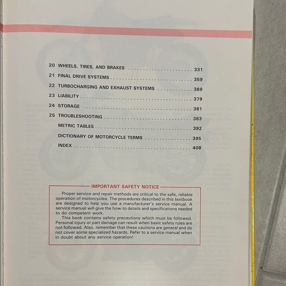 Yellow Motorcycle Repair Book - Picture 4 of 4